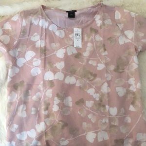 “SOLD” Ann Taylor mixed media shirt